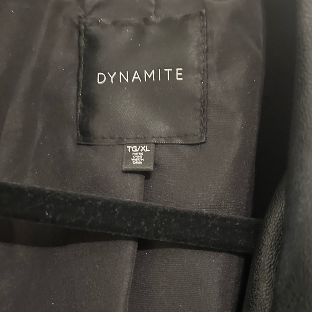 Dynamite Black (Faux) Leather Jacket - Picture 5 of 11